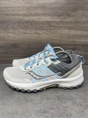 Saucony Excursion TR14 Trail Running Shoes Womens Size 9.5 Grey Blue S10584-4